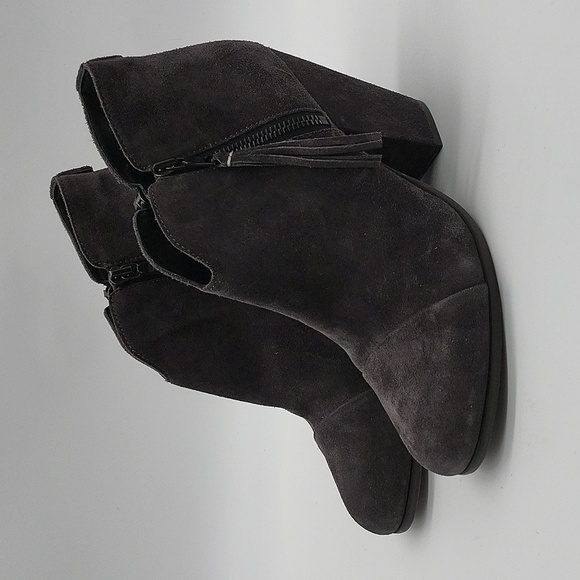 706- Rag & Bone Suede Knee Boots Charcoal Color Size 7.5 - Picture 2 of 9